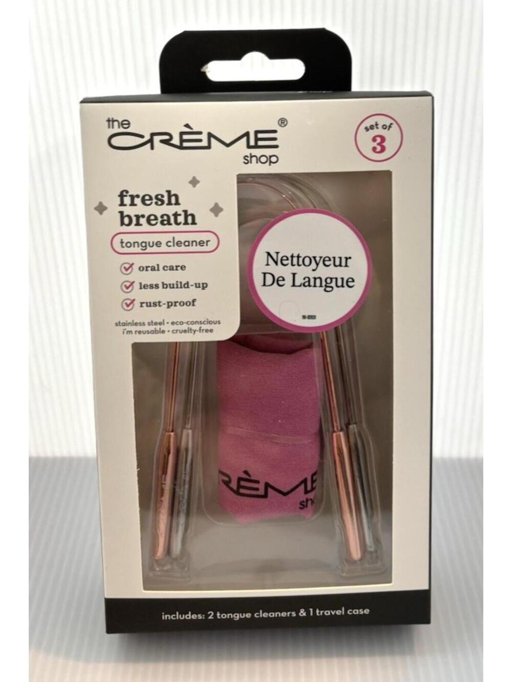 The Crème Shop Fresh Breath Tongue Cleaners Set of 3 Oral Care Tools NEW